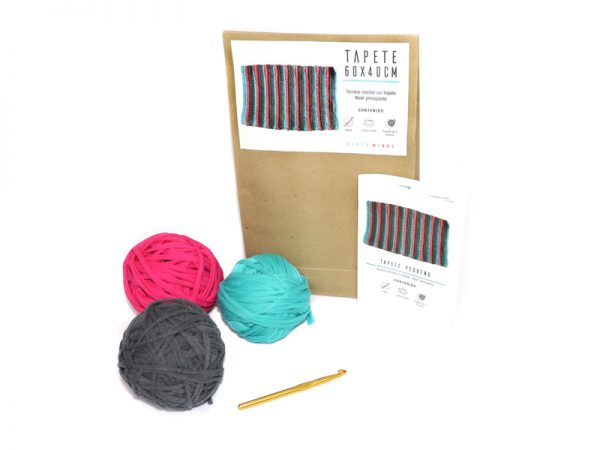 FURAS Kit crochet Tapete trapillo